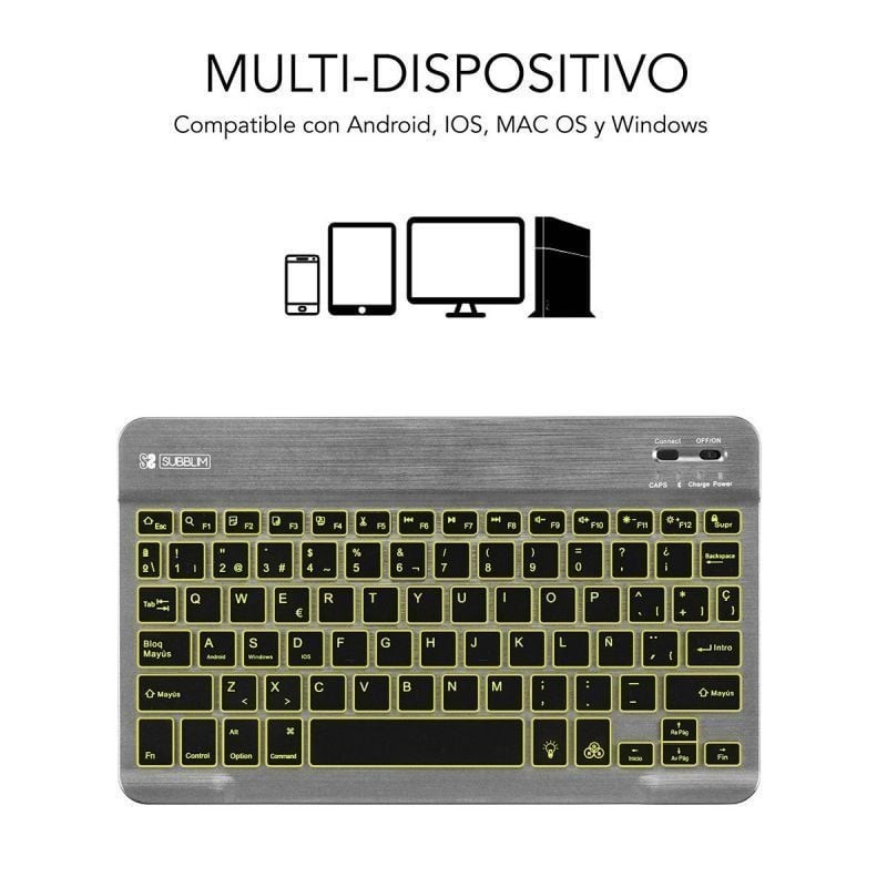Teclado tablet subblim sub - kbt - smbl31 inalambrico
