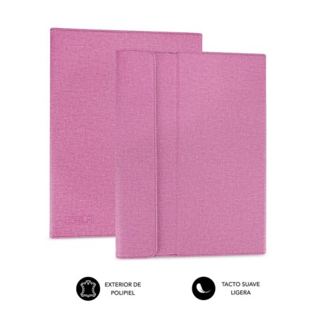 Funda subblim clever stand case para tablet 10.1 pulgadas rosa