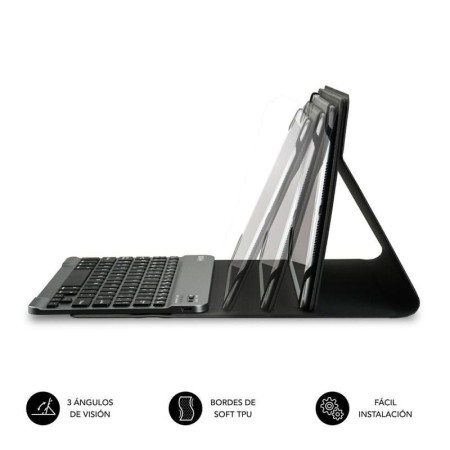 Funda + teclado subblim para teclado 10.1 pulgadas negro