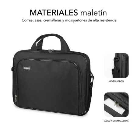 Maletin subblim oxford para portatil 13.3 pulgadas - 14 pulgadas negro