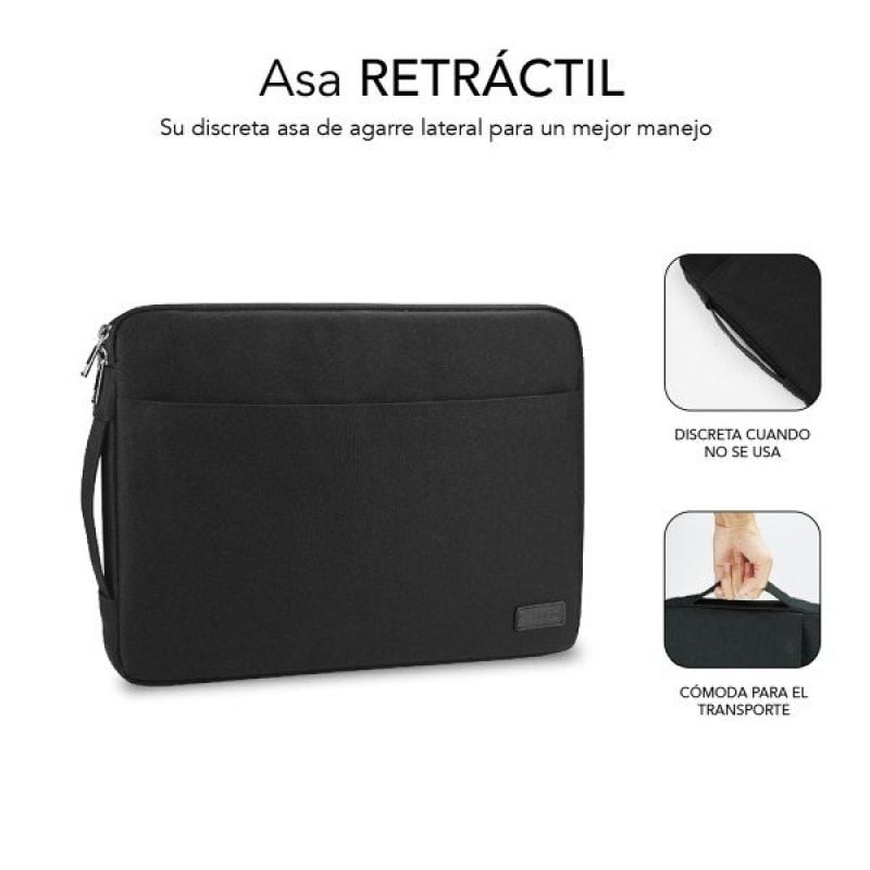 Funda Subblim Urban Laptop Sleeve para Portátiles hasta 15.6″/ Negra