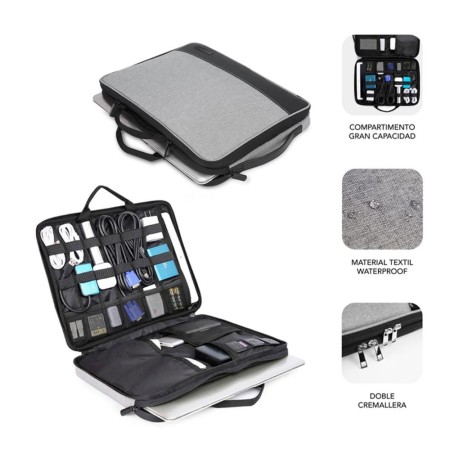 Funda subblimi advance laptop sleeve para portatil 13.3 pulgadas - 14 pulgadas gris