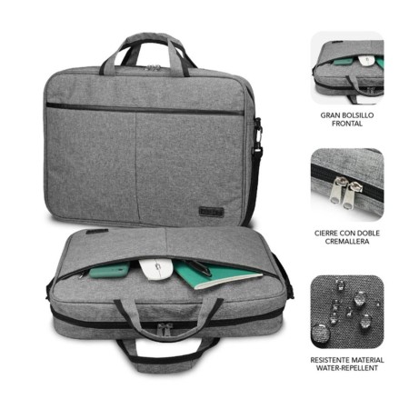 Maletin subblim elite para portatil 13.3 pulgadas - 14 pulgadas gris
