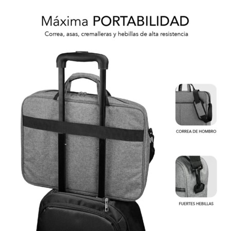 Maletin subblim elite para portatil 13.3 pulgadas - 14 pulgadas gris