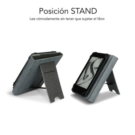 Funda subblim clever ebook case 6 pulgadas stand case gris