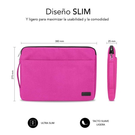 Funda subblim urban laptop sleeve para portatil 13.3 pulgadas - 14 pulgadas rosa