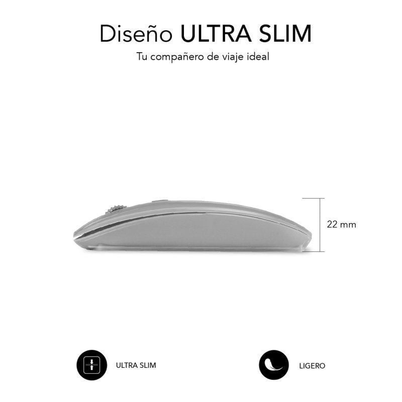 Raton inalambrico subblim submo - dflat22 plata