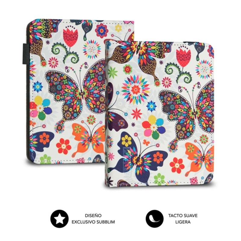 Funda subblim clever ebook case 6 pulgadas mariposas