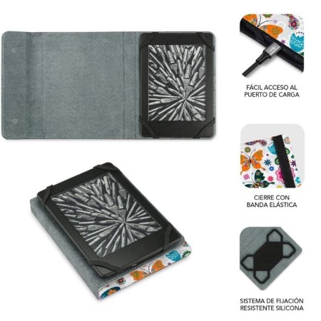 Funda subblim clever ebook case 6 pulgadas mariposas