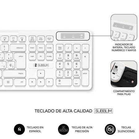 Teclado + raton subblim subkbc - cssw11 inalambrico