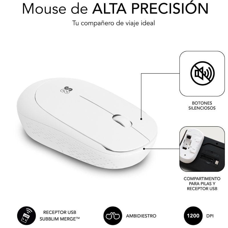 Teclado + raton subblim subkbc - cssw11 inalambrico