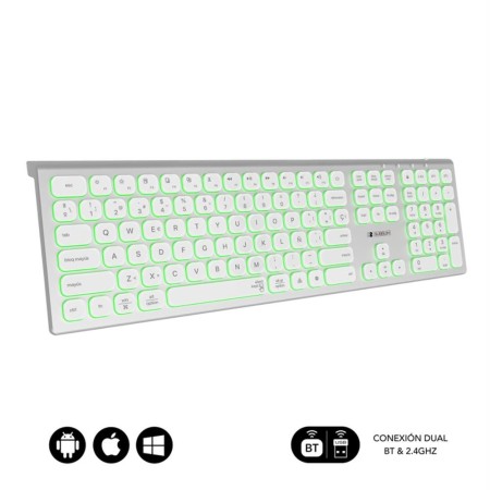 Teclado subblim master iluminado ext inalambrico