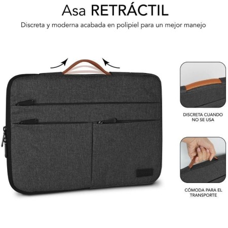 Funda subblim air padding 360 sleeve para portatil 15.6 pulgadas dark grey