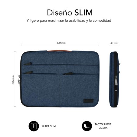 Funda subblim air padding 360 sleeve para portatil 15.6 pulgadas azul
