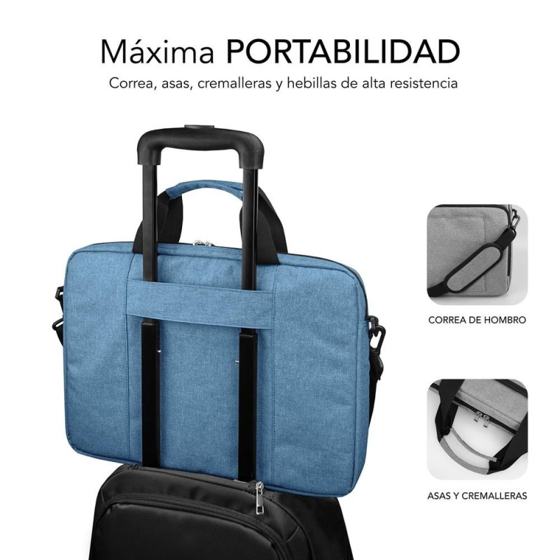 Maletin subblim air padding para portatil 15.6 pulgadas azul