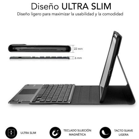 Funda con Teclado Subblim KeyTab Pro BT para Tablet iPad 10.9″ 10a Gen/ Negra