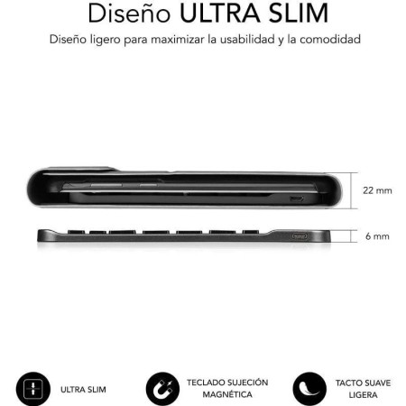 Funda con Teclado Subblim Keytab Pro BT Lenovo Tab 2025 11.5″/ Negra