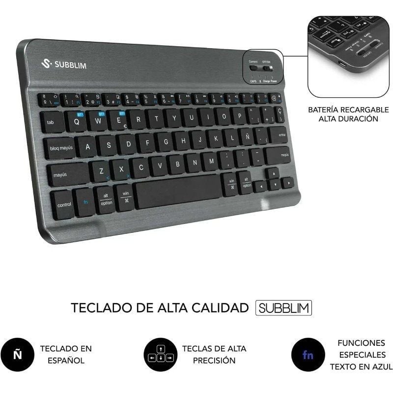 Funda con Teclado Subblim Keytab Pro BT Lenovo Idea Tab 11″ 2025/ Negra