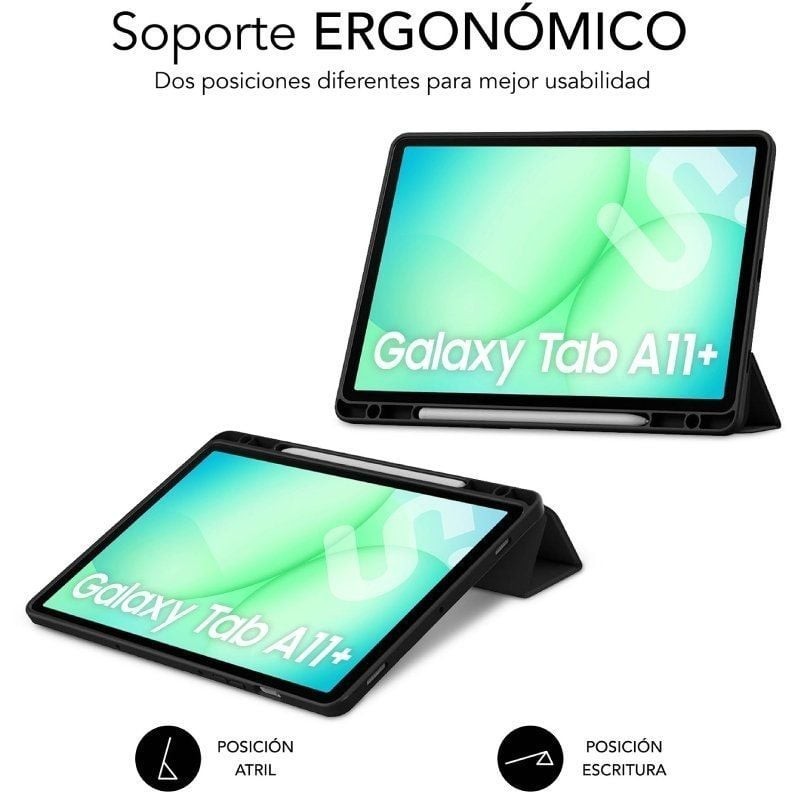 Funda Subblim Clear Shock Case para Samsung A11+/ Negra