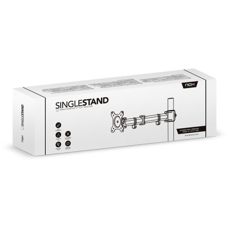 Soporte de mesa nox single para monitor 13 pulgadas - 17 pulgadas carga maxima 8kg vesa 100 x 100