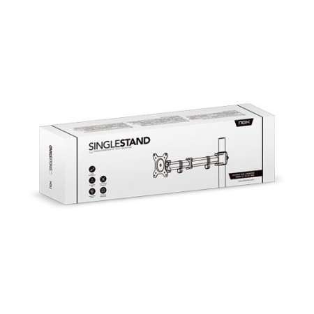 Soporte de mesa nox single para monitor 13 pulgadas - 17 pulgadas carga maxima 8kg vesa 100 x 100