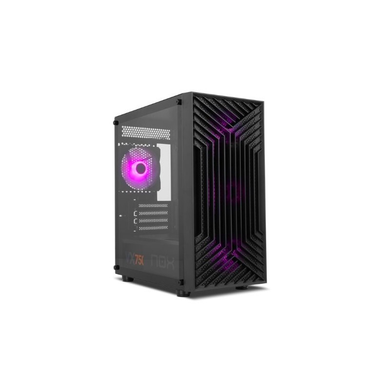 Caja ordenador gaming nox infinity epsilon m - atx argb cristal templado negro