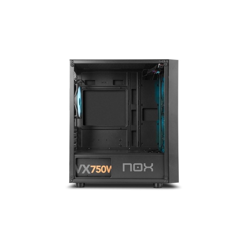 Caja ordenador gaming nox infinity epsilon m - atx argb cristal templado negro