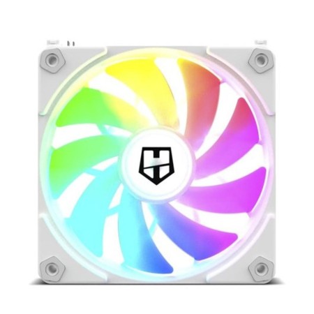 Ventilador Nox Easy Link/ ARGB/ 12cm/ Blanco