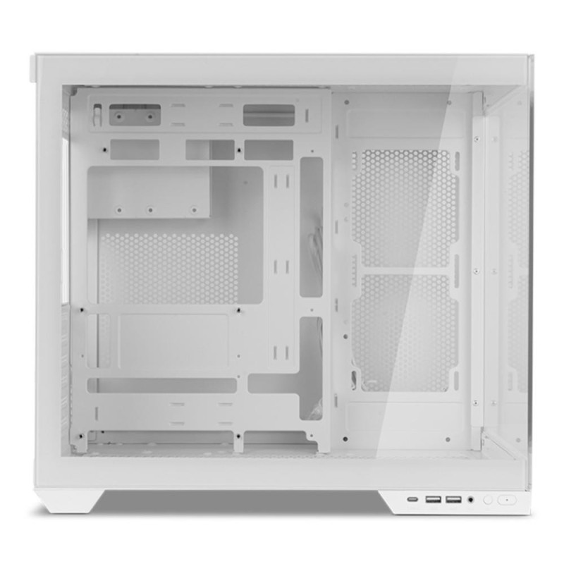 Caja ordenador gaming hummer astra neo atx argb cristal templado blanco