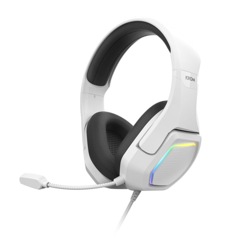 Auriculares Gaming con Micrófono Krom Kopa 7.1/ USB 2.0/ Blancos