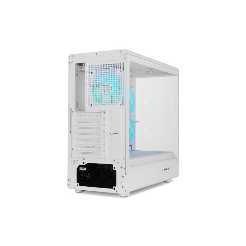 Caja ordenador gaming nox hummer signal atx argb cristal templado blanco