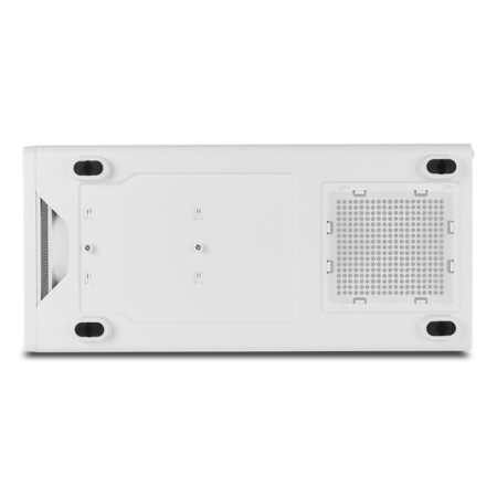 Caja ordenador gaming nox hyperflow hummer aero atx argb cristal templado blanco
