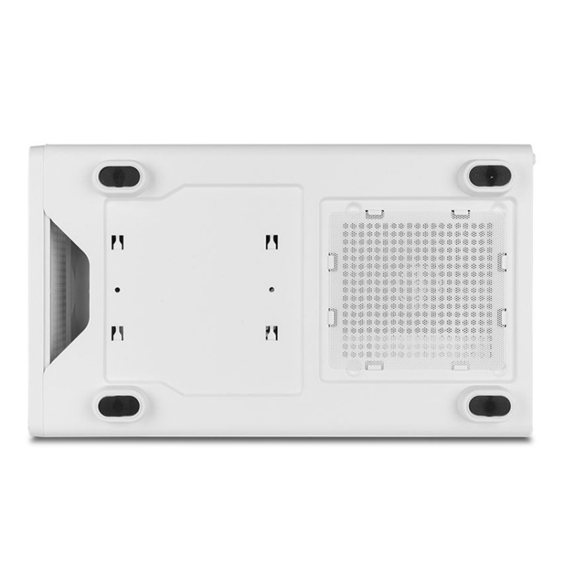 Caja ordenador gaming nox infinity iota atx argb cristal templado blanca