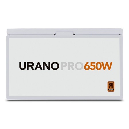 Fuente de Alimentación Nox Hummer Urano Pro White/ 650W/ Ventilador 12cm/ 80 Plus Bronze