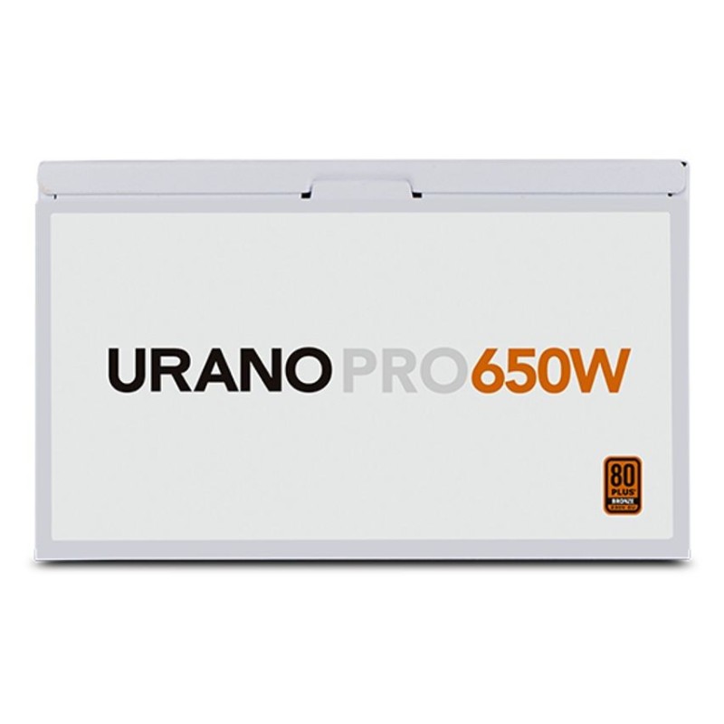 Fuente de Alimentación Nox Hummer Urano Pro White/ 650W/ Ventilador 12cm/ 80 Plus Bronze