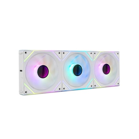 Pack 3 Ventiladores Nox Pro Link/ ARGB/ 12cm/ Blancos