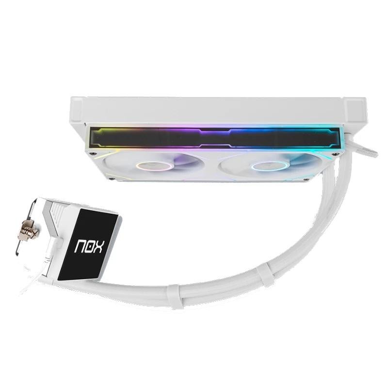 Sistema de Refrigeración Líquida Nox M-240 LCD/ Blanco