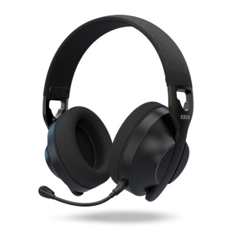 Auriculares Gaming Inalámbricos con Micrófono Krom Phase/ Bluetooth/ Jack 3.5/ USB 2.0/ Negros