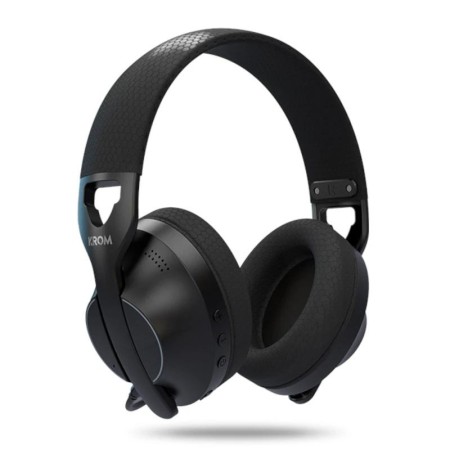 Auriculares Gaming Inalámbricos con Micrófono Krom Phase/ Bluetooth/ Jack 3.5/ USB 2.0/ Negros