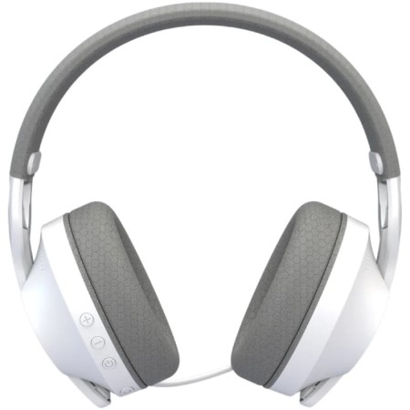 Auriculares Gaming Inalámbricos con Micrófono Krom Phase/ Bluetooth/ Jack 3.5/ USB 2.0/ Blancos