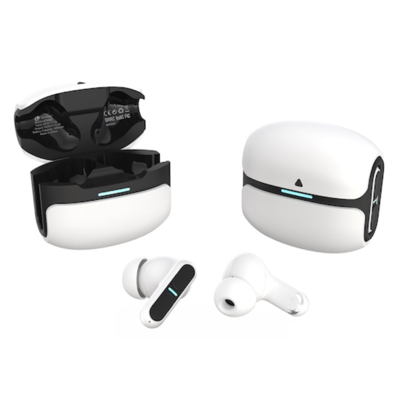 Auriculares Bluetooth Leotec TWS Gaming Nebula Fit con estuche de carga/ Autonomía 7.5h/ Blancos
