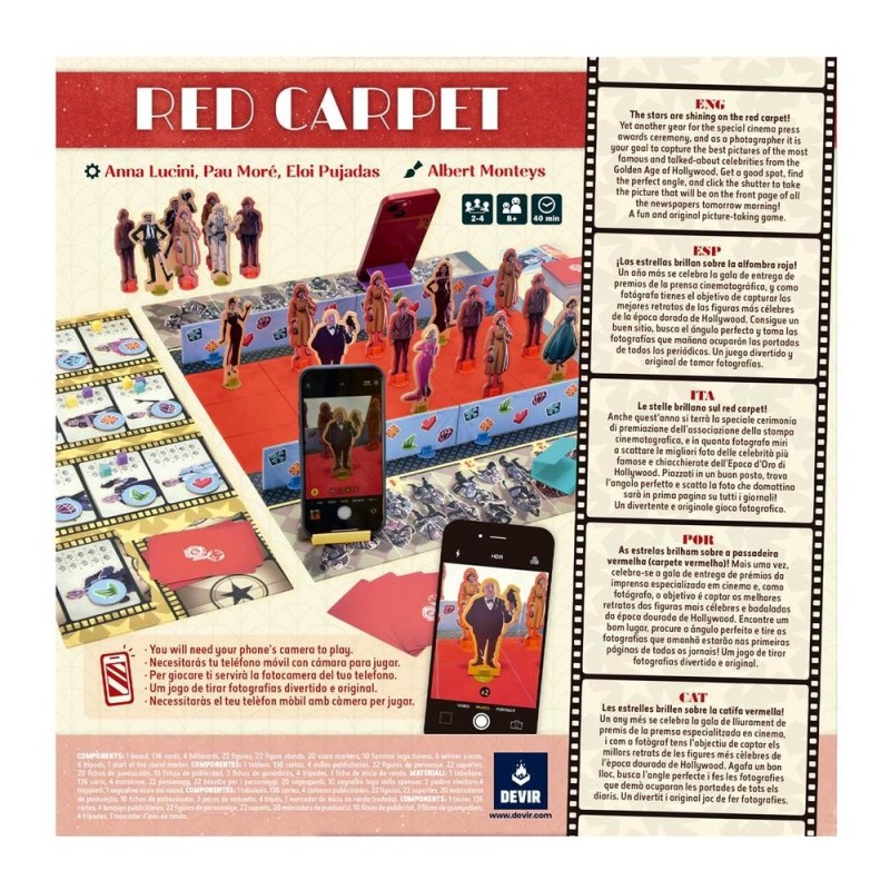 Juego de mesa red carpet