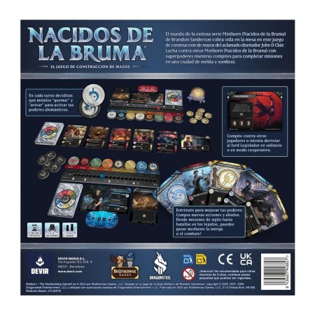 Juego de mesa nacidos de la bruma