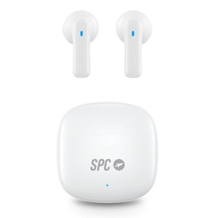 Auriculares Bluetooth SPC Zion 2 Play con estuche de carga/ Autonomía 7h/ Blancos