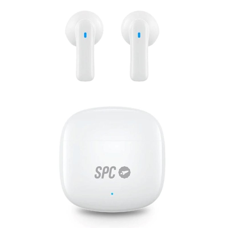 Auriculares Bluetooth SPC Zion 2 Play con estuche de carga/ Autonomía 7h/ Blancos