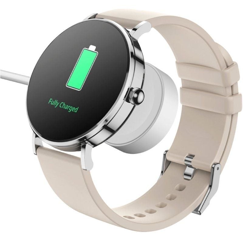 Smartwatch SPC Smartee Duo Velvet 9656B/ Notificaciones/ Frecuencia Cardíaca/ Blanco