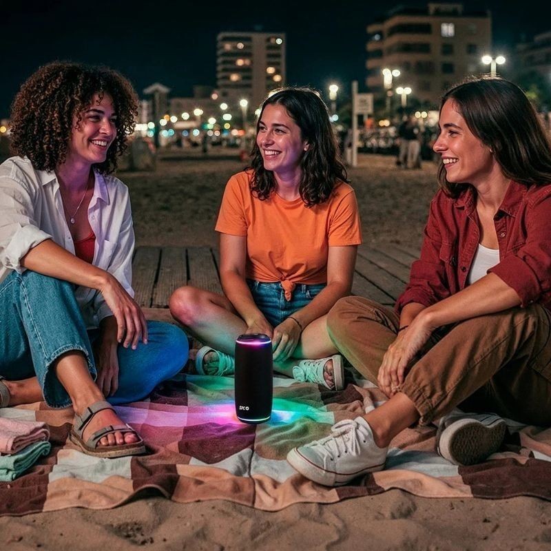 Altavoz con Bluetooth SPC Orbital Glow/ 25W/ 2.0