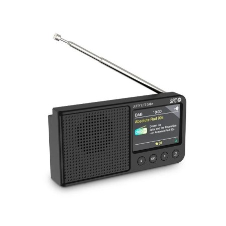 Radio Portátil SPC Jetty Lite Dab+/ con Batería/ Negra