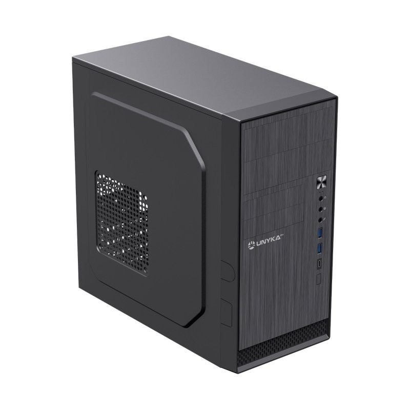 Caja ordenador unykach aero c12 matx negra