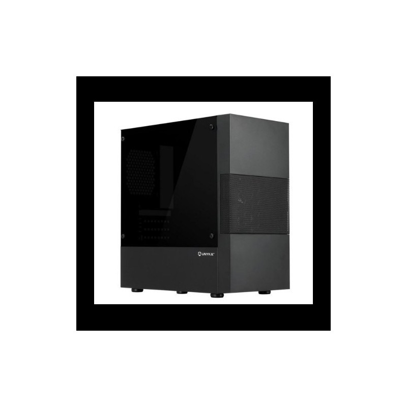 Caja ordenador gaming unykach aero c25 matx vidrio negra